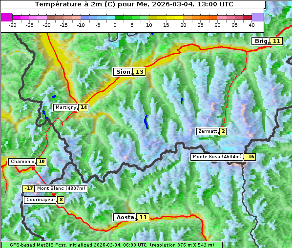 Temperatur, 4. 3. 2026