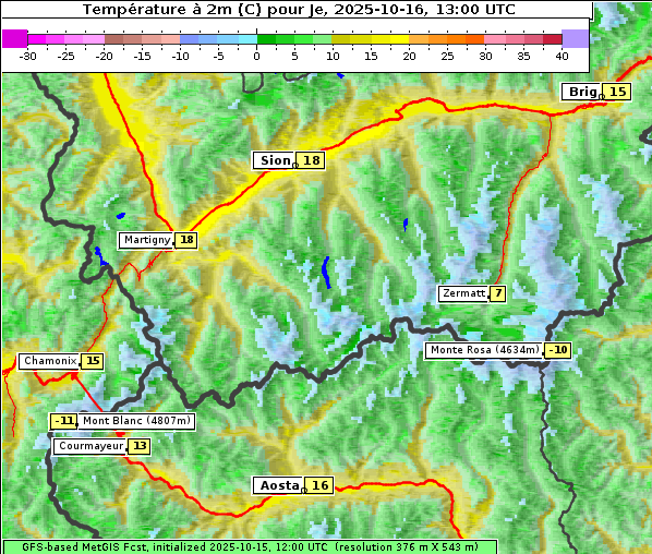 Temperatur, 16. 10. 2025