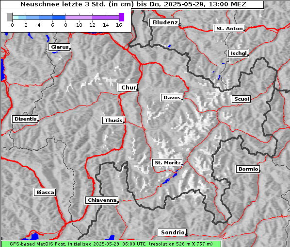 Neuschnee, 29. 5. 2025