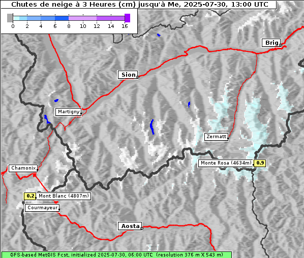 Neuschnee, 30. 7. 2025