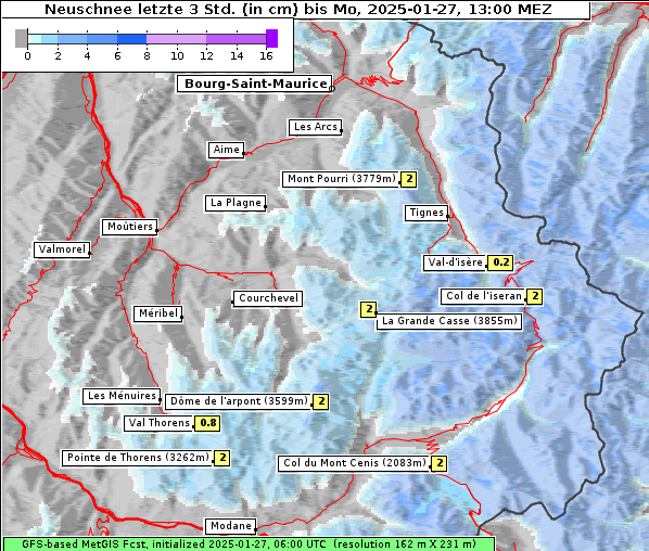 Neuschnee, 27. 1. 2025