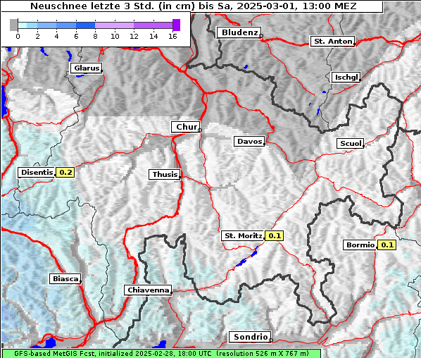 Neuschnee, 1. 3. 2025