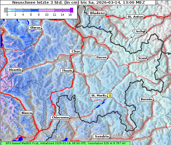 Neuschnee, 14. 3. 2026