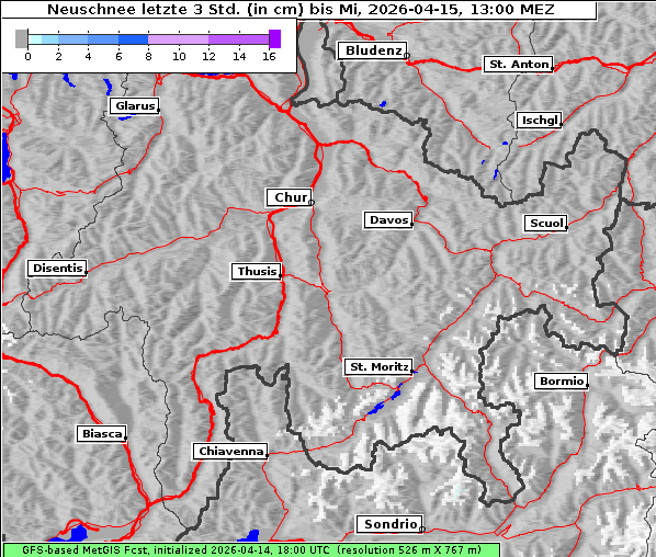 Neuschnee, 15. 4. 2026