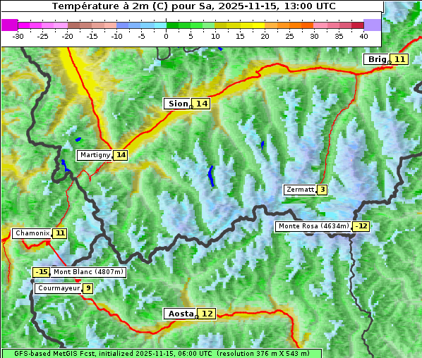Temperatur, 15. 11. 2025