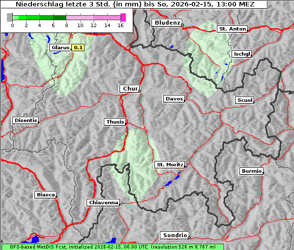Niederschlag, 15. 2. 2026