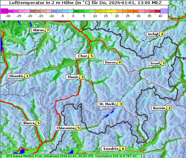 Temperatur, 1. 1. 2026