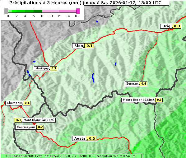 Niederschlag, 17. 1. 2026