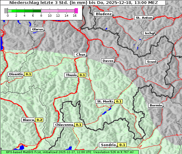 Niederschlag, 18. 12. 2025
