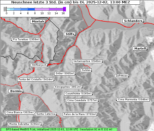 Neuschnee, 2. 12. 2025