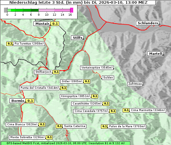 Niederschlag, 10. 3. 2026