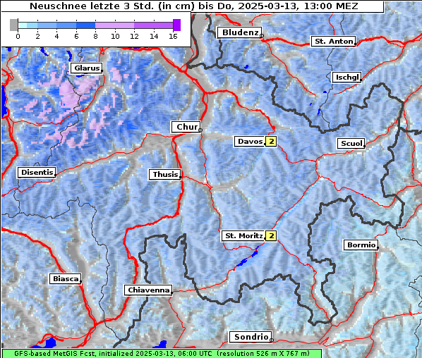 Neuschnee, 13. 3. 2025