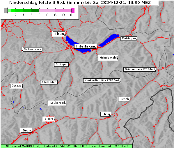 Niederschlag, 21. 12. 2024