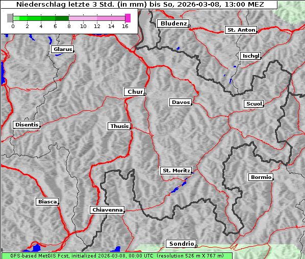 Niederschlag, 8. 3. 2026