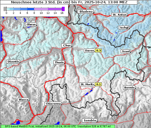Neuschnee, 24. 10. 2025