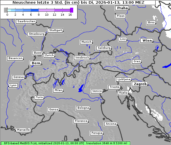 Neuschnee, 13. 1. 2026
