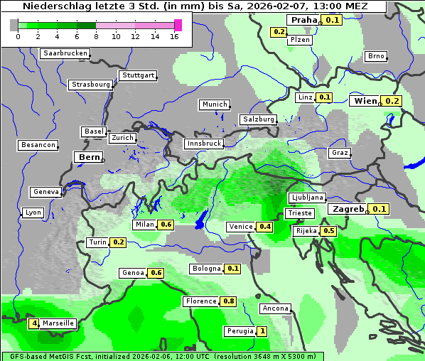 Niederschlag, 7. 2. 2026