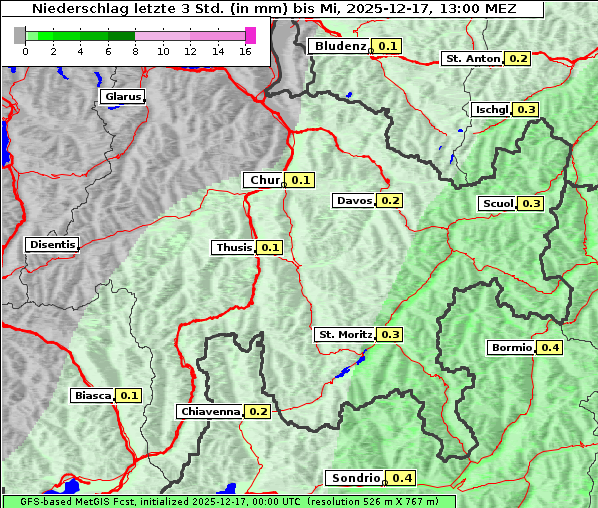 Niederschlag, 17. 12. 2025