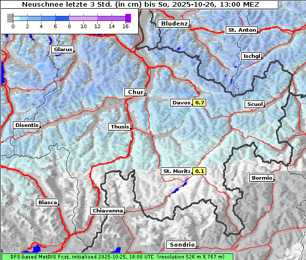 Neuschnee, 26. 10. 2025