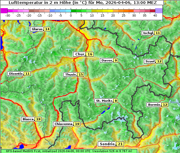 Temperatur, 6. 4. 2026
