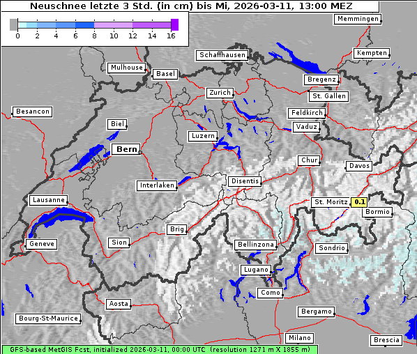 Neuschnee, 11. 3. 2026