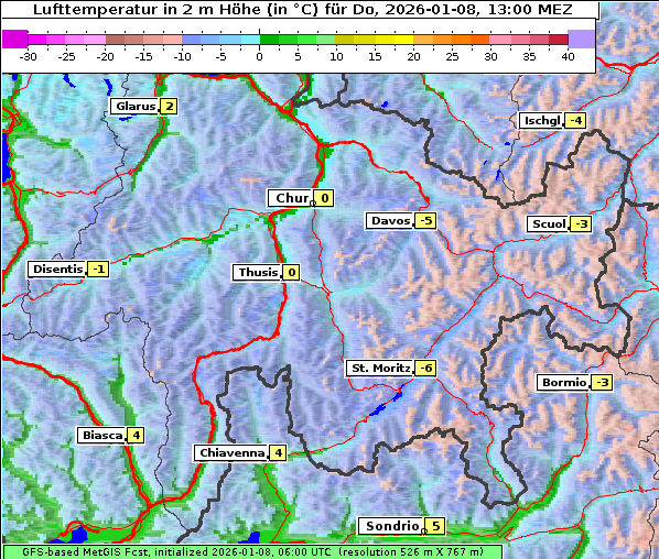 Temperatur, 8. 1. 2026