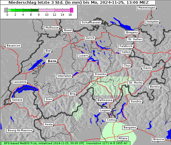 Niederschlag, 25. 11. 2024