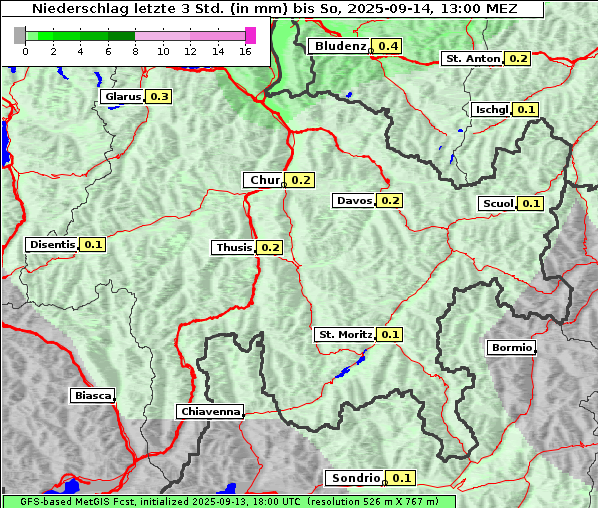 Niederschlag, 14. 9. 2025