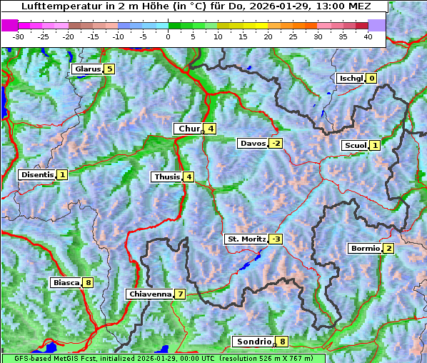 Temperatur, 29. 1. 2026
