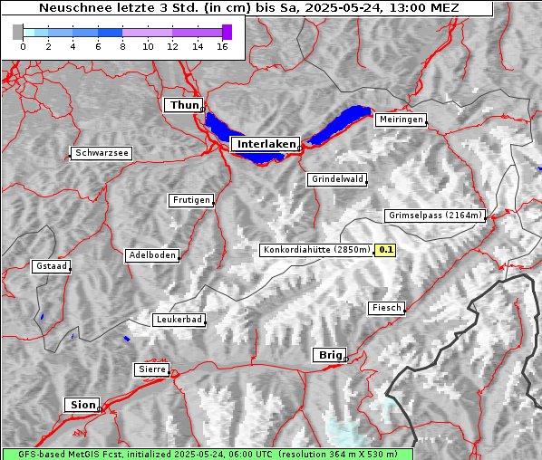 Neuschnee, 24. 5. 2025