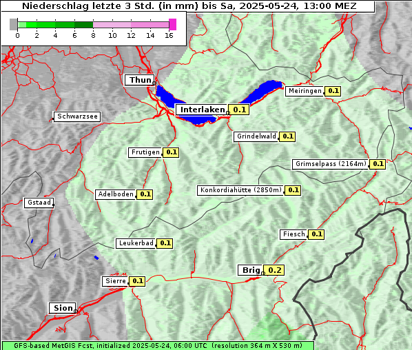 Niederschlag, 24. 5. 2025
