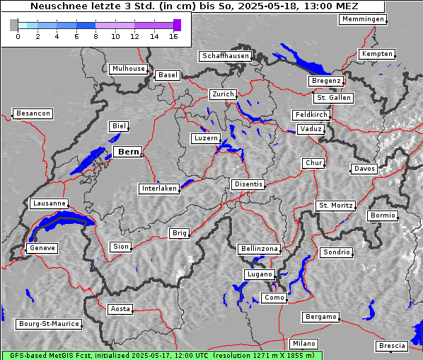 Neuschnee, 18. 5. 2025