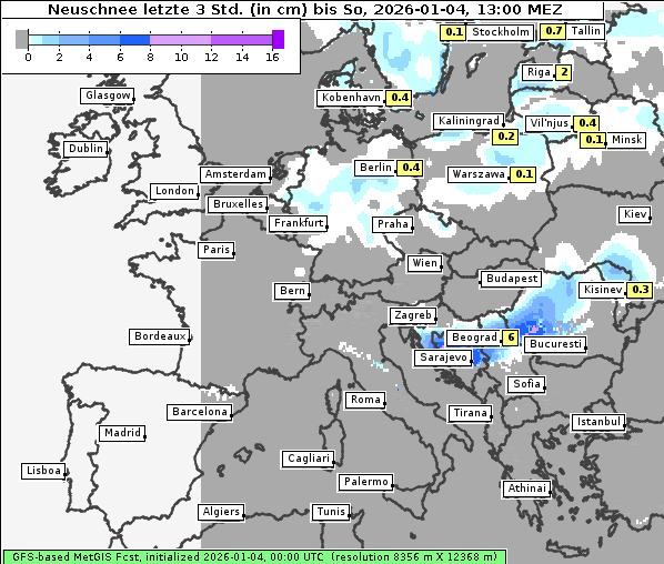 Neuschnee, 4. 1. 2026