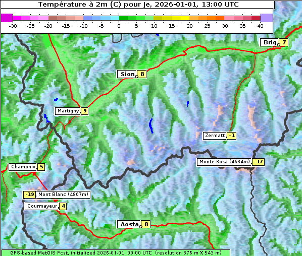 Temperatur, 1. 1. 2026