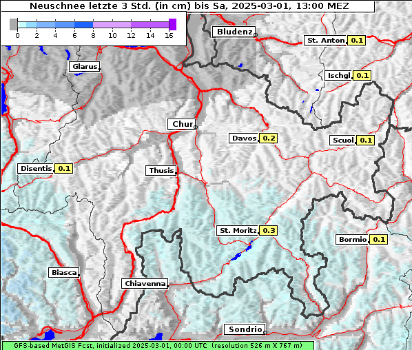 Neuschnee, 1. 3. 2025