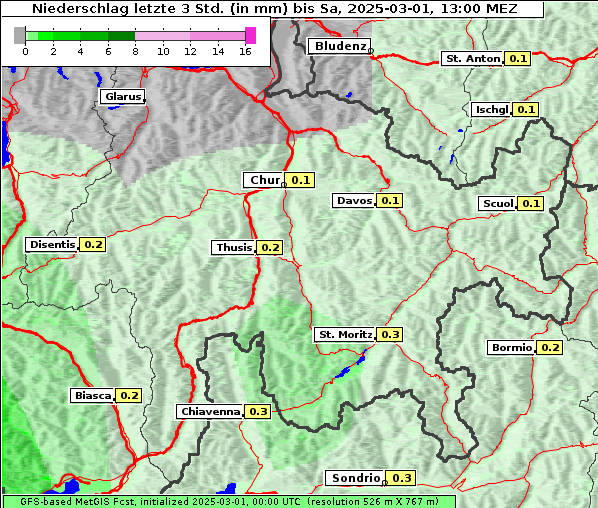 Niederschlag, 1. 3. 2025