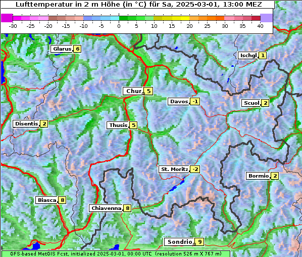 Temperatur, 1. 3. 2025