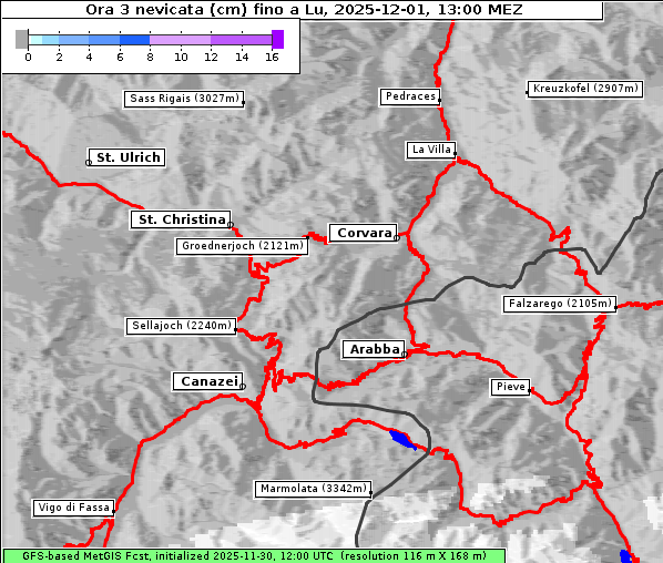 Neuschnee, 1. 12. 2025