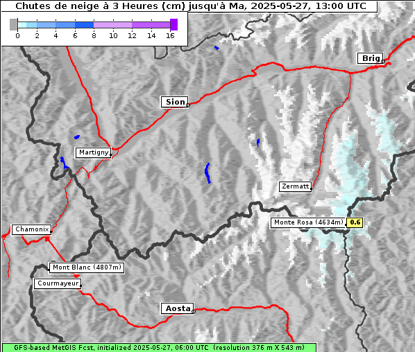 Neuschnee, 27. 5. 2025
