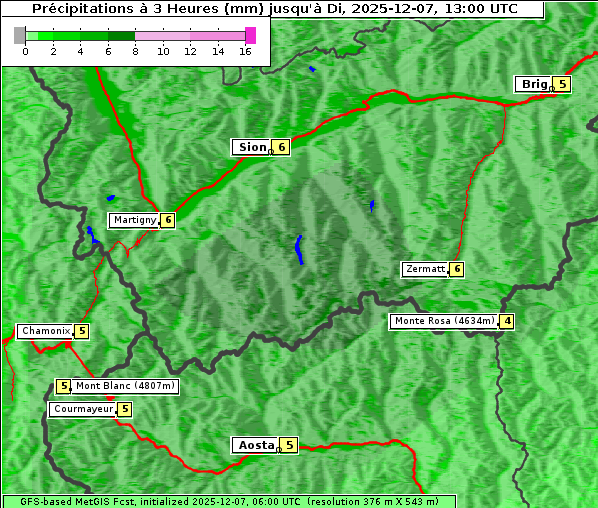 Niederschlag, 7. 12. 2025