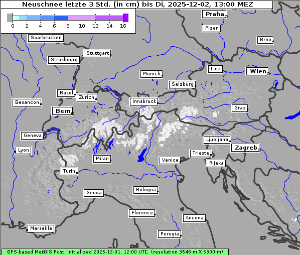 Neuschnee, 2. 12. 2025