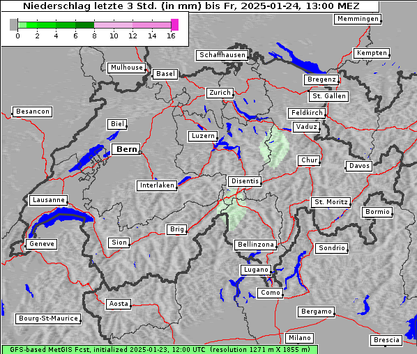 Niederschlag, 24. 1. 2025