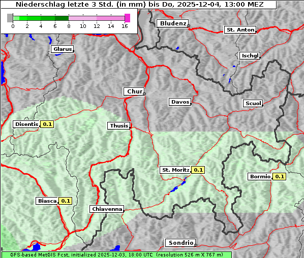Niederschlag, 4. 12. 2025