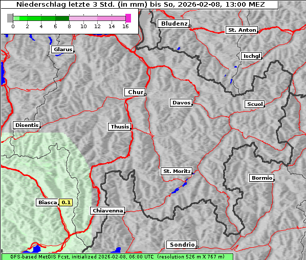 Niederschlag, 8. 2. 2026
