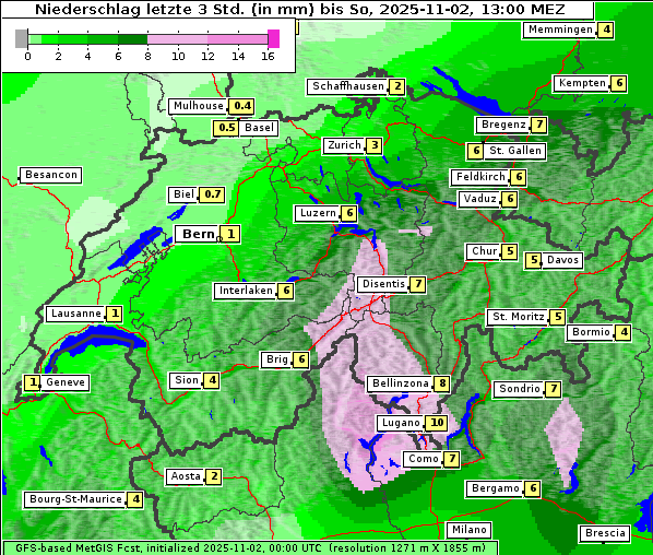 Niederschlag, 2. 11. 2025