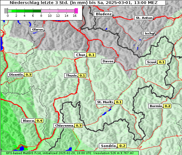 Niederschlag, 1. 3. 2025