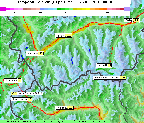 Temperatur, 14. 4. 2026