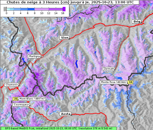 Neuschnee, 23. 10. 2025
