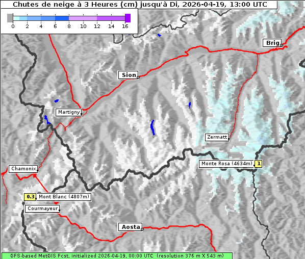 Neuschnee, 19. 4. 2026