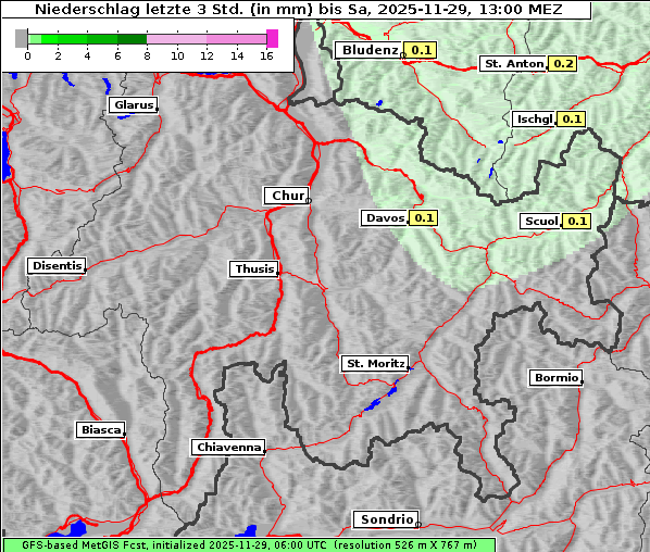 Niederschlag, 29. 11. 2025